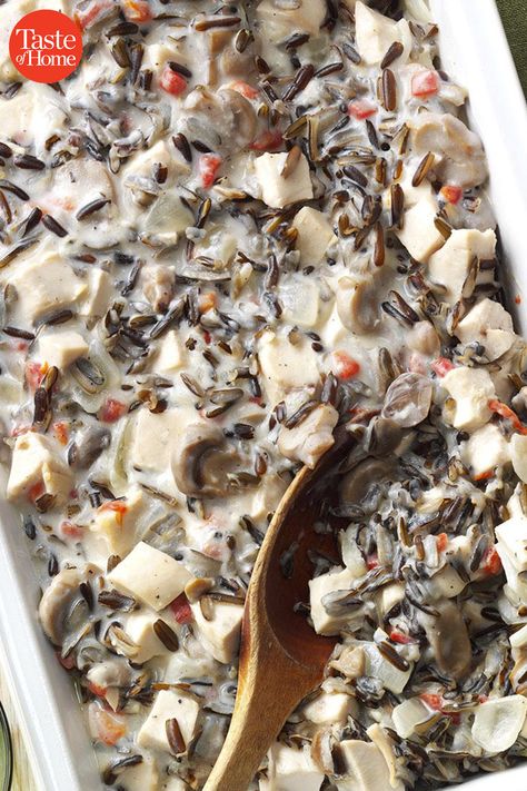 Wild Rice Chicken Casserole, Rice Chicken Casserole, Minnesota Wild Rice, Chicken Wild Rice Casserole, Chicken Wild Rice, Wild Rice Casserole, Rice Food, Rice Casserole Recipes, Rice Chicken