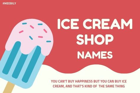 Ice Cream Shop Names, Cafe Names Ideas, Ice Cream Names, Cafe Ice Cream, Ice Cream Images, Shop Name Ideas, Ice Cream Menu, Ice Cream Place, Ice Cream Companies