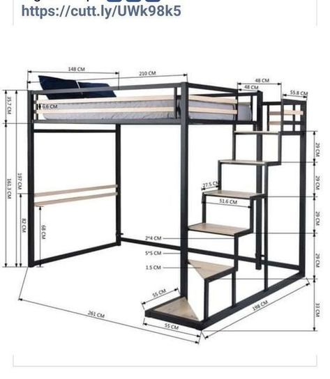 Lofted Beds, Loft Beds For Small Rooms, Mezzanine Bed, A Loft Bed, Beds For Small Rooms, Loft Style Bedroom, Loft Bed Plans, Diy Loft Bed, Small Room Design Bedroom