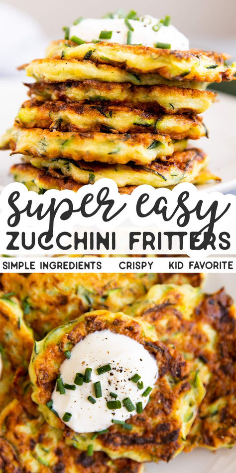 Finger Food Lunch, Easy Zucchini Fritters, Summer Zucchini, Sommer Mad, Breakfast Low Carb, Easy Zucchini, Zucchini Fritters, Food Lunch, Fritter Recipes