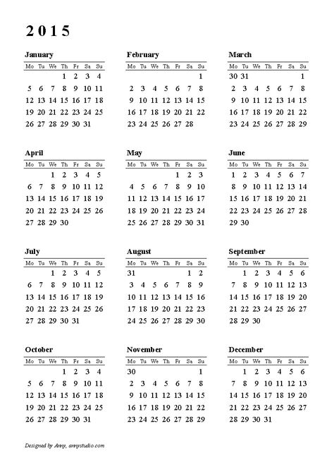 Calendar 2015, weeks start on Monday, black and white - tons of free basic printable calendars from annystudio.com 2014 Calendars, Cards Calendars, ... Ems Week, Calendar Cards, Project Life Scrapbook, Annual Planner, Printable Calendars, Daily Organization, Calendar Organization, Printable Calendar Template, Free Printable Calendar