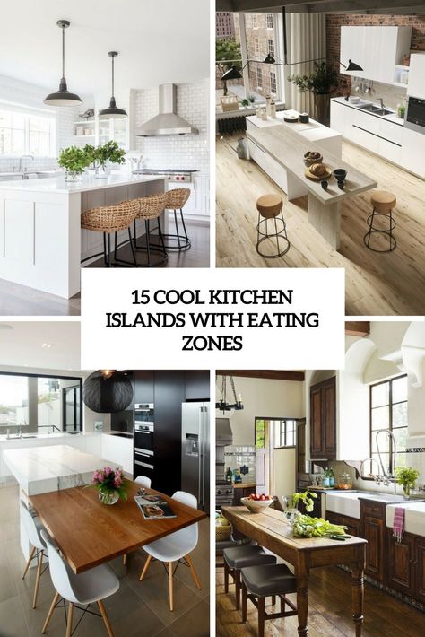 cool kitchen islands with eating zones cover Kitchen Island Instead Of Dining Table, Kitchen Island And Dining Table Layout, Kitchens Without Islands, Kitchen Table And Island, Eat In Kitchen Island, Two Tier Kitchen Island, Best Kitchen Layouts With Island, Kitchen Without Island, Images Of Kitchen Islands