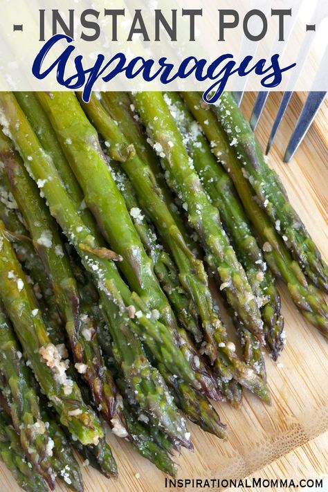 This instant pot asparagus is perfectly tender and loaded with delicious flavors. It's the perfect side dish for almost any recipe. #inspirationalmomma #instantpotasparagus #ipasparagus #pressurecookerasparagus #asparagus #instantpotrecipes #instantpotvegetables Instant Pot Asparagus, Instant Pot Veggies, Bacon Mashed Potatoes, Chicken And Asparagus, Asparagus Seasoning, Asian Spices, Steamed Asparagus, How To Cook Asparagus, Cook Chicken