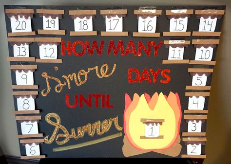 End Of Year Countdown Bulletin Board, School Countdown Bulletin Board, Countdown Bulletin Board Ideas, Summer Countdown Bulletin Board, End Of Year Door Decorations Classroom, End Of School Countdown Ideas, End Of Year Countdown Ideas, Countdown Bulletin Board, 3s Preschool