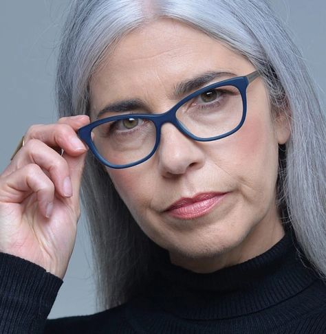 Glasses for grey hair: 40 spectacular styles | Banton Frameworks Bangs And Glasses, Grey Hair And Glasses, Glasses For Round Faces, Grey Hair Over 50, Women Haircuts, Best Eyeglasses, Glasses Inspiration, Salt And Pepper Hair, Gorgeous Gray Hair