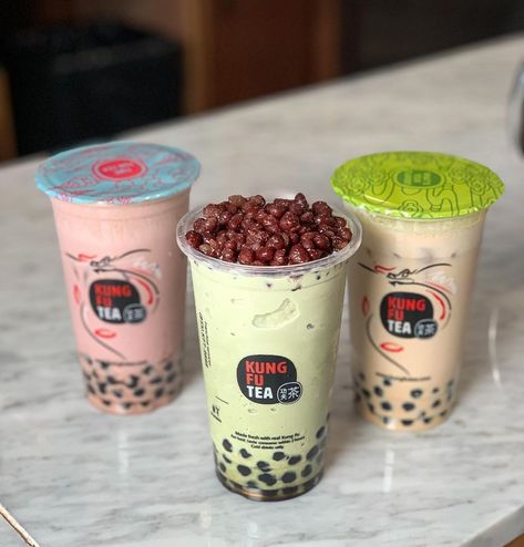 Kung Fu Tea Kung Fu Tea Recipe, Kung Fu Tea Drinks, Booba Tea, Boba Smoothie, Boba Aesthetic, Banquet Food, Bubble Tree, Best Teas, Bubble Tea Recipe