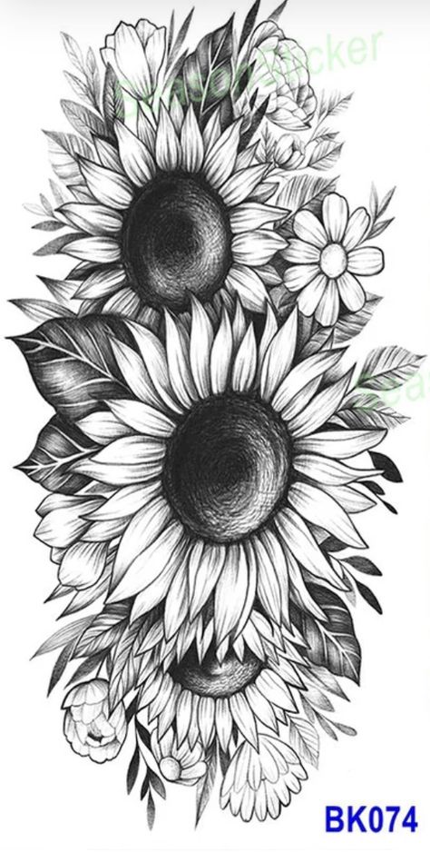 Above The Knee Tattoo, The Knee Tattoo, Cursive Tattoo, Cover Up Tattoos For Women, Sunflower Tattoo Sleeve, Sunflower Tattoo Shoulder, Arm Sleeve Tattoos For Women, Floral Thigh Tattoos, Hip Thigh Tattoos