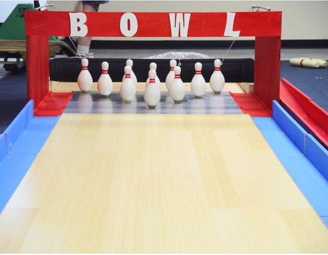 NORTH AMERICAN BOWLING: Homemade Bowling Lanes: Just for Fun, or Preserving History? Backyard Bowling Alley, Diy Bowling Alley, Backyard Bowling, Leavers Party, Home Bowling Alley, Diy Bowling, Arcade Party, Bowling Lane, Kids Bowling