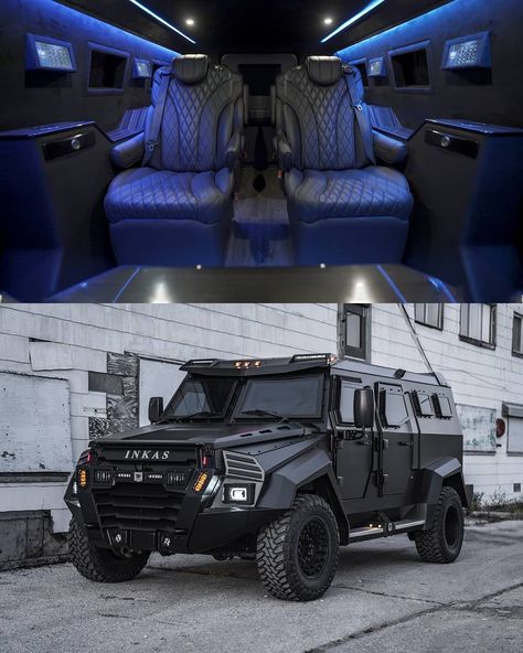 Big Cars For Family, Inkas Armored, Vans Aesthetic, Executive Protection, Armored Car, Army Gears, Luxury Cars Rolls Royce, Personal Security, Travel Van