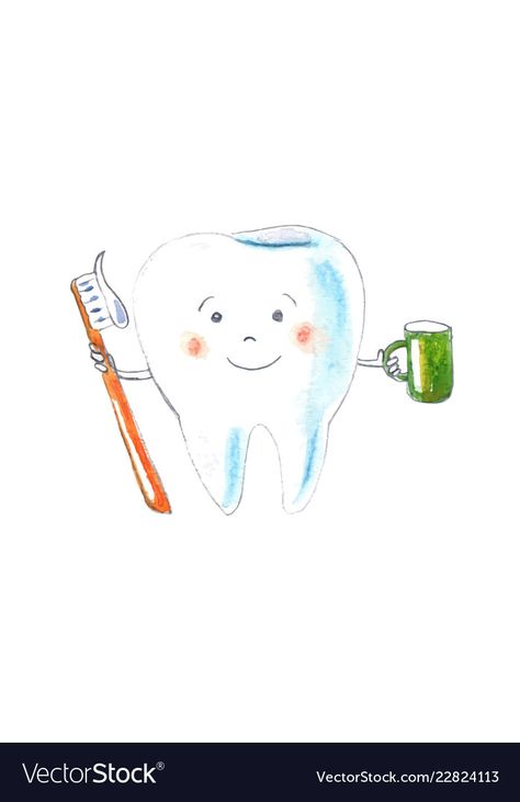 Tooth Watercolor, Cup Watercolor, Watercolor Vector, Green Cups, Art Kids, Single Image, Transparent Png, Png Images, Brushing Teeth