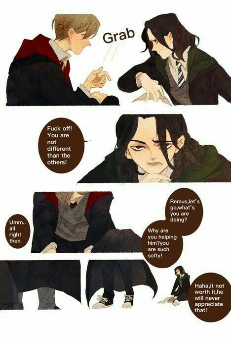 Snape And Lupin, Severus Snape James Potter, Harry Potter Toms, Snape Harry Potter, Harry Potter Severus, Snape Harry, Harry Potter Severus Snape, Severus Rogue, Gay Harry Potter