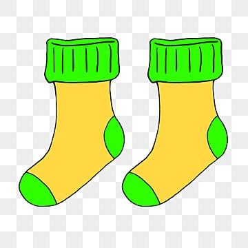 Socks Clipart, Christmas Tree Yellow, Socks Photography, Green Png, Thema Winter, Yellow Socks, Merry Christmas Background, Green Socks, Christmas Border