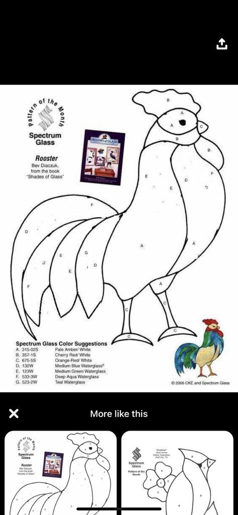 Stained Glass Chickens, Chicken Stained Glass Pattern, Stained Glass Chicken, Bungee Fitness, Cartoon Chicken, Stained Glass Patterns Free, Stained Glass Birds, Making Stained Glass, Glass Fusion