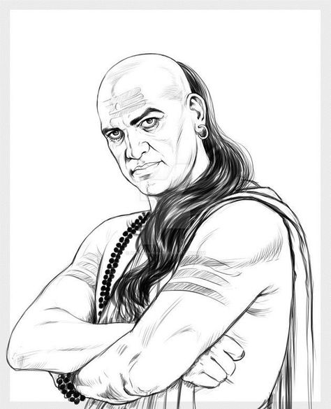 Chanakya Images Hd, Chankya Wallpaper, Person Sketch, Chanakya Niti, Bull Images, Fish Gallery, Hindu Quotes, Buddha Art Drawing, Logo Illustration Design