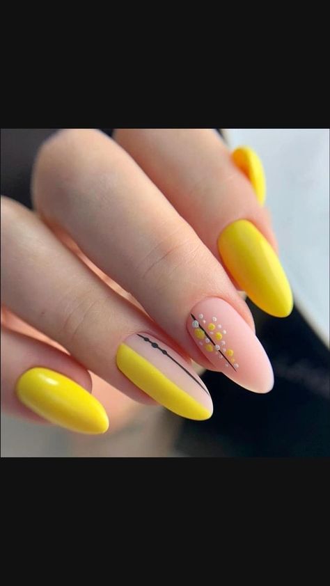 Unghie Nail Art, Yellow Nails, Coffin Nails Designs, Pretty Acrylic Nails, Summer Nail, Chic Nails, Best Acrylic Nails, Cute Acrylic Nails, Acrylic Nail Designs