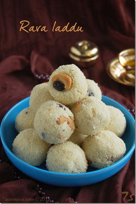 7aum Suvai: Rava laddu Rava Laddu, Step By Step Recipes, Wildlife Travel, Cookie Snack, Bliss Balls, North India, Travel Articles, Recipe Details, Indian Recipes