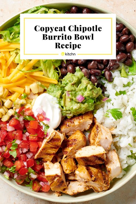 Salsa Chicken Burrito Bowl, Chicken Burrito Bowl Chipotle, Chipotle Chicken Quinoa Burrito Bowl, Chicken Bowl Chipotle Recipe, Quick Burrito Bowl, Cilantro Lime Rice Bowl Chipotle Chicken, Chipotle Chicken Burrito Bowl With Cilantro Lime Rice, Chipotle Chicken Bowl Meal Prep, Chipotle Rice Bowls