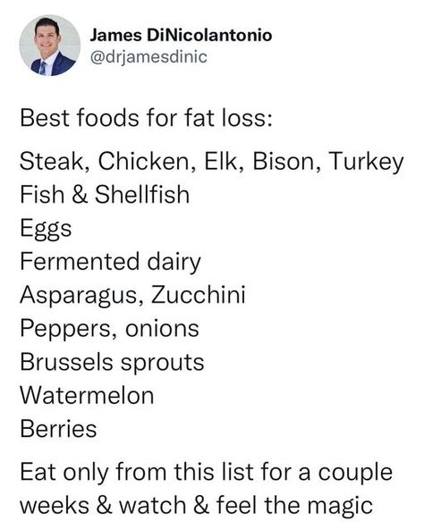 Dr. James DiNicolantonio on Instagram: "👉Get the ultimate guide to weight loss in my book The Obesity Fix on Amazon. @drjamesdinic The Obesity Fix is packed full of tips to help you lose fat, build muscle and stop food cravings. It includes ✅ 21 Keys to Weight Loss ✅ 85 Meal plans - breakfast, lunch, dinner, 3 meals per day, 2 meals per day, low and higher carb options ✅ 13 ways to combat sugar cravings ✅ What foods to EAT and foods to AVOID ✅ How much protein, fat and carbs you should be Foods For Fat Loss, Stop Food Cravings, Dr James Dinicolantonio, James Dinicolantonio, Healthy High Protein Meals, Fat Loss Foods, Easy Healthy Meal Prep, Healthy Food Motivation, Healthy Lifestyle Food