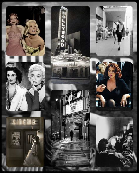 Old Hollywood Mood Board, Old Hollywood Collage, Acting Lifestyle, Hollywood Collage, Ysl Model, Noir Fashion, Old Hollywood Aesthetic, Hollywood Aesthetic, Vision Board Collage