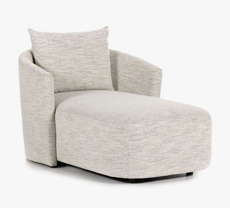 Upholstered Chaise Lounge, Upholstered Chaise, Bedroom Corner, Small Space Solutions, Arm Chairs Living Room, Swivel Armchair, Upholstered Arm Chair, Pottery Barn Teen, Reading Nook