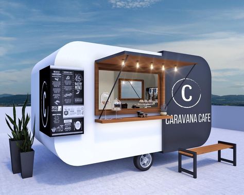 Food Trailer Design, Float Bar, Cafe Van, Food Truck Ideas, Food Setup, Foodtrucks Ideas, Horsebox Bar, Coffee Food Truck, Food Stall Design