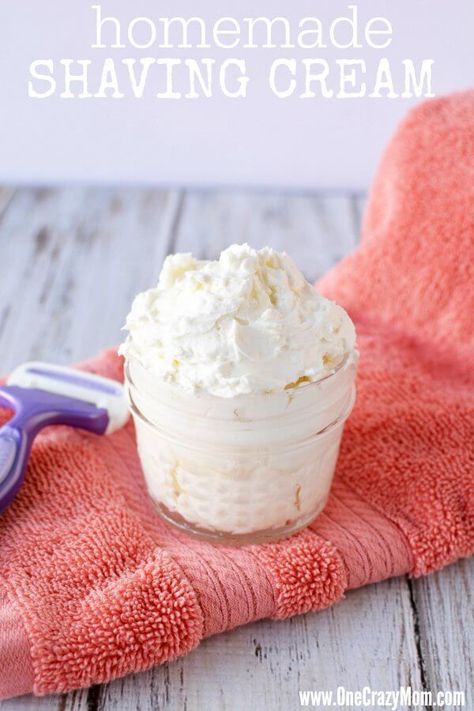 Try this diy shaving cream for Women for a closer shave.You will love how luxurious this natural shaving cream is. This easy homemade shaving cream leaves your skin silky smooth! Plus, its very simple and quick to make. #onecrazymom #shavingcream #shave #homemadeshavingcream #diy #natural Diy Shaving Cream For Women, Shaving Cream For Women, Diy Shaving Cream, Homemade Shaving Cream, Natural Shaving Cream, Diy Cream, Bath Bomb Recipes, Smooth Legs, Shave Cream