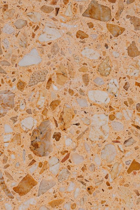 Anything is possible with our orange Venice terrazzo with white and brown marble chips. What color would you choose for your terrazzo floors?   #terrazzowednesday #inspiration #trending #terrazzotiles #terrazzocement #terrazzodesign #patternedtiles #patternfloor White And Brown Marble, Terrazzo Background, Terrazzo And Marble, Orange Terrazzo, Terrazo Flooring, Terrazzo Design, Terrazzo Floors, Material Board, Terrazzo Tiles