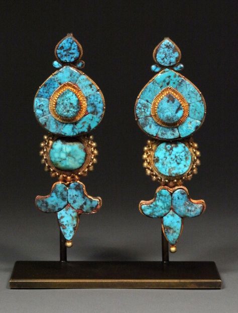 Tibetan Earrings, Tibetan Jewelry, South India, Large Earrings, Coral Turquoise, Hair Ornaments, Ethnic Jewelry, Quality Diamonds, Turquoise Jewelry