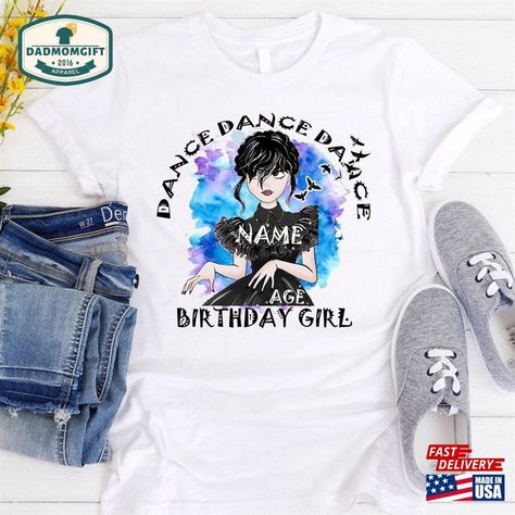 Wednesday Birthday T-Shirt Personalized Dance With My Hands Shirt Classic Sweatshirt Check more at https://dadmomgift.com/product/wednesday-birthday-t-shirt-personalized-dance-with-my-hands-shirt-classic-sweatshirt/ Wednesday Addams Birthday Shirt Ideas, Wednesday Tshirt Design, Wednesday Shirt Design, Wednesday Birthday Shirt, Wednesday Addams Birthday Shirt, Wednesday Tshirt, Wednesday Addams Birthday Party, Addams Family Theme Party, Wednesday T Shirt