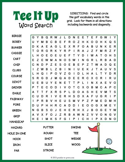 Golf Word Search Puzzle Worksheet Activity Sports Word Search, Word Puzzles For Kids, Free Word Search Puzzles, Word Search Puzzles Printables, Puzzle Worksheet, No Prep Activities, Volunteer Hours, Prep Activities, Kids Camp