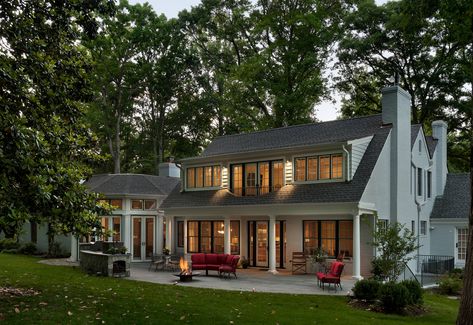 Bradley Boulevard Residence - Traditional - Exterior - DC Metro - by The Ley Group | Houzz Dormer Balcony, Shed Dormer Addition, Large Dormer, Balcony Pictures, Dormer Ideas, Dormer Addition, Cape Cod Addition Ideas, Cape Cod Interior Design, Cape Cod House Exterior