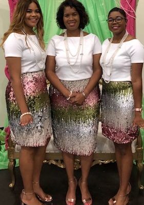 Aka Silver Star, Green Sequin Skirt, Alpha Kappa Alpha Paraphernalia, Alpha Kappa Alpha Sorority Paraphernalia, Aka Sorority Gifts, Green Pleated Skirt, Skee Wee, Aka Sorority, Sequin Sleeve