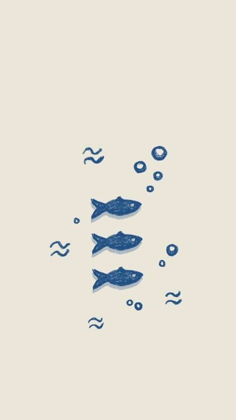 Cute Simple Backgrounds Aesthetic, Cute Fish Wallpaper, Lock Screen Wallpaper Blue, Fish Aesthetic Wallpaper, Simple Minimalist Wallpaper, Blue Fish Wallpaper, Blue Background Aesthetic, Fish Wallpaper Iphone, Aesthetic Ocean Wallpaper