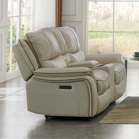 Crafted with precision and style, this recliner features sleek tubing accents that add a touch of modern flair to any living space. With its manual gliding mechanism, you can effortlessly recline and relax at your preferred angle, while the tubing accents enhance its visual appeal. Whether you're curling up with a book or enjoying a movie night, this recliner promises to be both a functional and fashionable addition to your home decor. About Furniture of America Furniture of America?? is proud t Beige Sofa Living Room, Loveseat Recliners, Reclining Loveseat, Beige Sofa, Electric Recliners, Beans Recipe, Butter Beans, Living Room Furniture Chairs, Upholstered Fabric