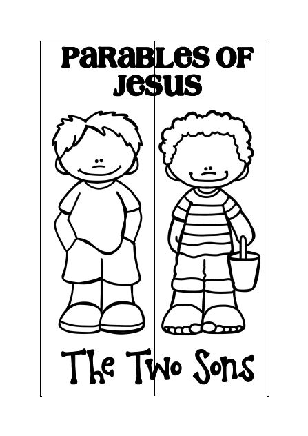 FREE - Mini Lapbook - Parables of Jesus - The Two Sons from The Paper Maid The Two Sons Parable Craft, Parable Of Two Sons Craft, Parable Of The Two Sons Craft Activities, Parable Of The 2 Sons Craft, Parable Of Two Sons, Parable Of The Two Sons, Easter Pie, Parables Of Jesus, Bible Activities For Kids