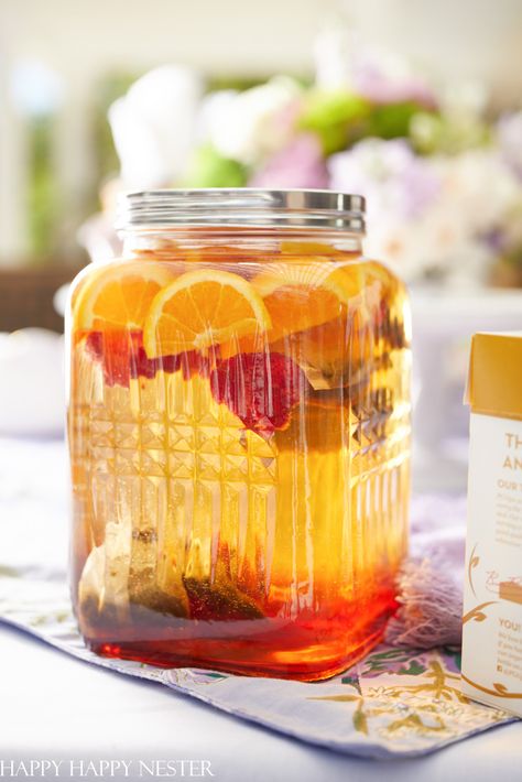 Sun Tea Recipe Sun Tea Recipe, Hot Fruit Tea Recipes, Sun Sweet Tea Recipe, Sun Tea Recipe 1 Gallon, Summer Solstice Sun Tea, Green Tea Sun Tea, Herbal Sun Tea, Sun Tea Recipes, Pina Colada Mocktail