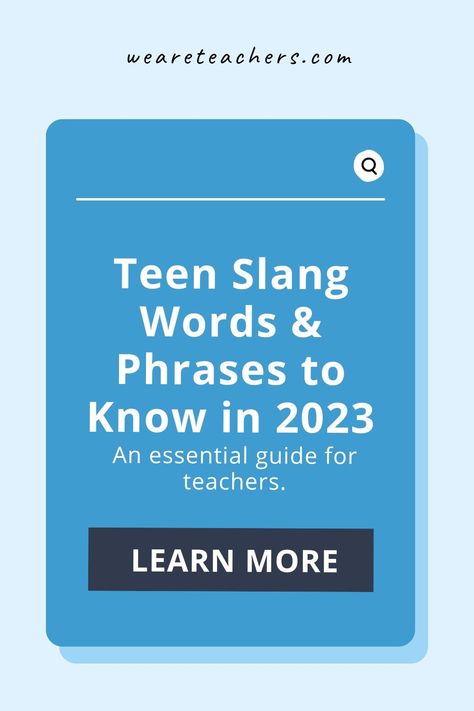 An essential guide for teachers made to refresh knowledge of teen slang words to make sure you know what's being said in your classroom! Slang Words 2023, New Slang Words, 2023 Slang Words, Classroom Quotes High School, English Slang Words, Slang Language, Teen Slang, Slang English, Teen Words