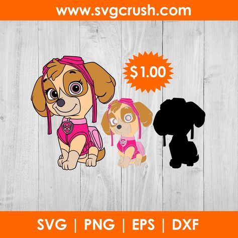 Skye Paw Patrol Svg Free, Paw Patrol Svg Files Free, Paw Patrol Ornaments, Paw Patrol Svg, Pet Shark, Shark Cat, Paw Patrol Skye, Paint Stencil, Skye Paw