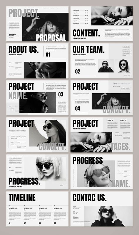 - A modern and professional template for creating stunning project proposals that will impress your clients. Includes 10 unique slides with plenty of space for your content, and a stylish design that will make your proposals stand out from the Web Design Proposal Template, Marketing Proposal Design, Brand Proposal Presentation, Fashion Pitch Deck, Brand Proposal Template, Business Proposal Ideas, Study Profile, Ppt Design Ideas, Project Proposal Presentation