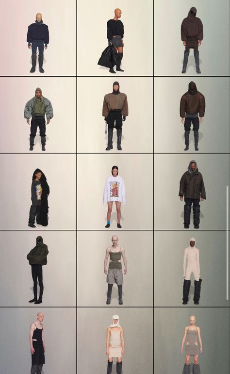 Yeezy Photoshoot, Yeezy Fashion Show, Fashion Show Aesthetic, Punk Photoshoot, Silhouette Sport, Saint Pablo, Kanye Fashion, Kanye West Style, Philly Style