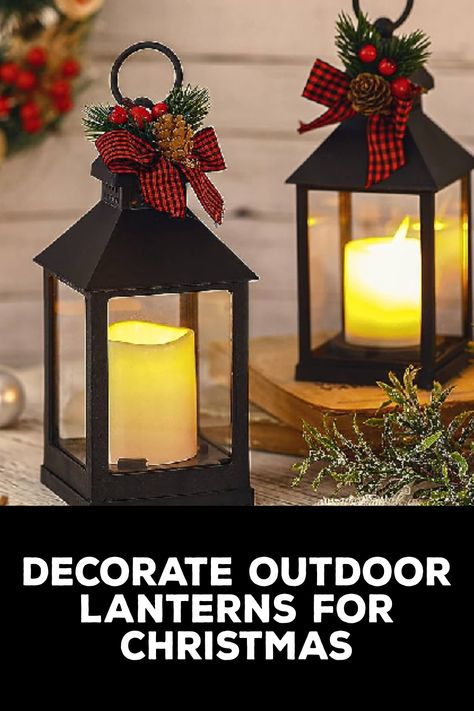 How to Decorate Outdoor Lanterns for Christmas Lanterns For Christmas, Christmas Outdoor Decorations, Christmas Lights Inside, Traditional Christmas Decorations, Paper Doilies, Christmas Outdoor, Spiral Pattern, Outdoor Decorations, Outdoor Light