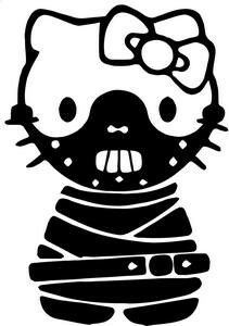 Bad Kitty! 😼 Hannibal Lector, Share Logo, Kitty Style, Images Hello Kitty, Sticker For Car, Hello Kitty Drawing, Hello Kitty Halloween, Hello Kitty Art, Bad Cats