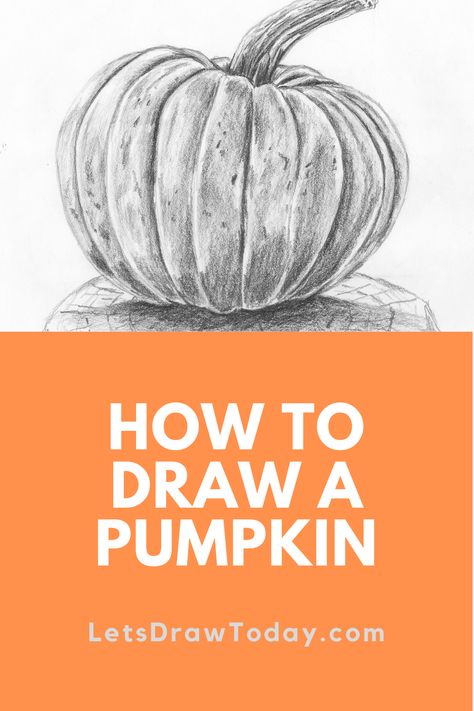 how to draw a pumpkin Pumpkin How To Draw, Drawing A Pumpkin Step By Step, Pumpkin Drawings Halloween, Drawing Pumpkins Step By Step, How To Draw A Pumpkin Step By Step Easy, Drawing Step By Step For Beginners, How To Draw A Pumpkin, Pumpkin Drawing Art, Drawing A Pumpkin