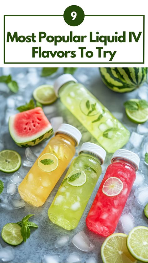 Popular Liquid IV flavors displayed with refreshing watermelon and zesty lemon lime options, perfect for boosting daily hydration or post-workout recovery. Liquid Iv, Lemon Lime, A Workout, Boost Energy, Daily Routine, Watermelon, You Must, Vitamins, Most Popular