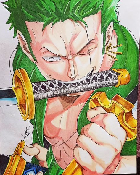 #Zorororonoa #Onepice #Anime Anime Canvas Art, Zoro One Piece, Anime Canvas, Hero Academia Characters, Hero Academia, Canvas Art, One Piece, Drawings, Anime