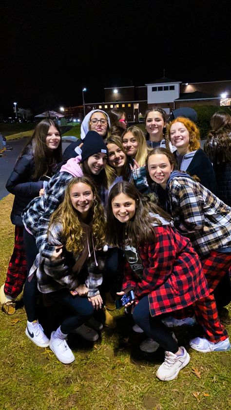 Flannel Day Spirit Week, Pj Theme Football Game, Costume Theme Football Game, Theme Nights For Football Games, Western Night Football Game, Football Game Student Section, Game Themes, Spirit Week, Football Games