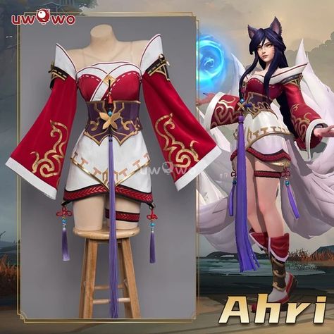 Fun Cosplay, Ahri Cosplay, Ahri Lol, Nine Tails, Ahri League, Game Cosplay, Maid Cosplay, Anime Cosplay Costumes, Game Costumes