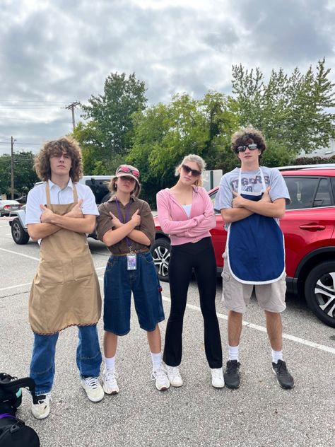 Fantasy Day Spirit Week, Workout Spirit Day Outfit, Favorite Decade Spirit Week, Soccer Moms And Bbq Dads Outfit Spirit Week, Grill Dad Outfit Spirit Week, Soccer Mom Costume Spirit Week, Generations Day Spirit Week, Soccer Mom And Bbq Dad, Career Day Outfits Spirit Week