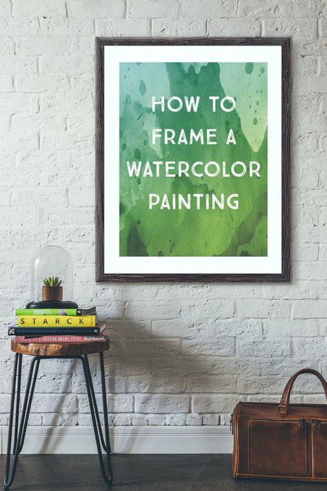 How to Frame a Watercolor Painting - a guide to conservation framing | www.LydiaMakepeace.com Modern Framing Ideas For Artwork, How To Frame Watercolor Art, Framing Watercolor Art, How To Frame Paintings, Watercolor Framing Ideas, How To Frame A Painting, Framing Paintings Ideas, Framed Watercolor Painting, Frame Watercolor Painting