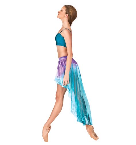 Hi-Lo Pull-On Skirt - Tutus & Skirts | DiscountDance.com Mermaid Dancing, Lyrical Dresses, Sports Costume, Dance Costumes Ballroom, Dance Costumes Lyrical, Dance Wear Ballet, Dance Tights, Purple Skirt, High Low Skirt